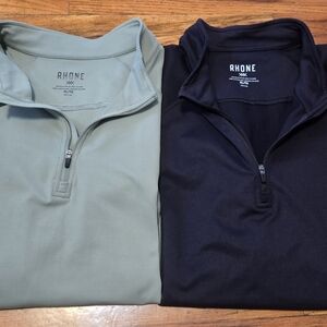 Rhone Session Pullover Sweater XL 1/4 Zip Performance Stretch Golf- Lot Of 2
